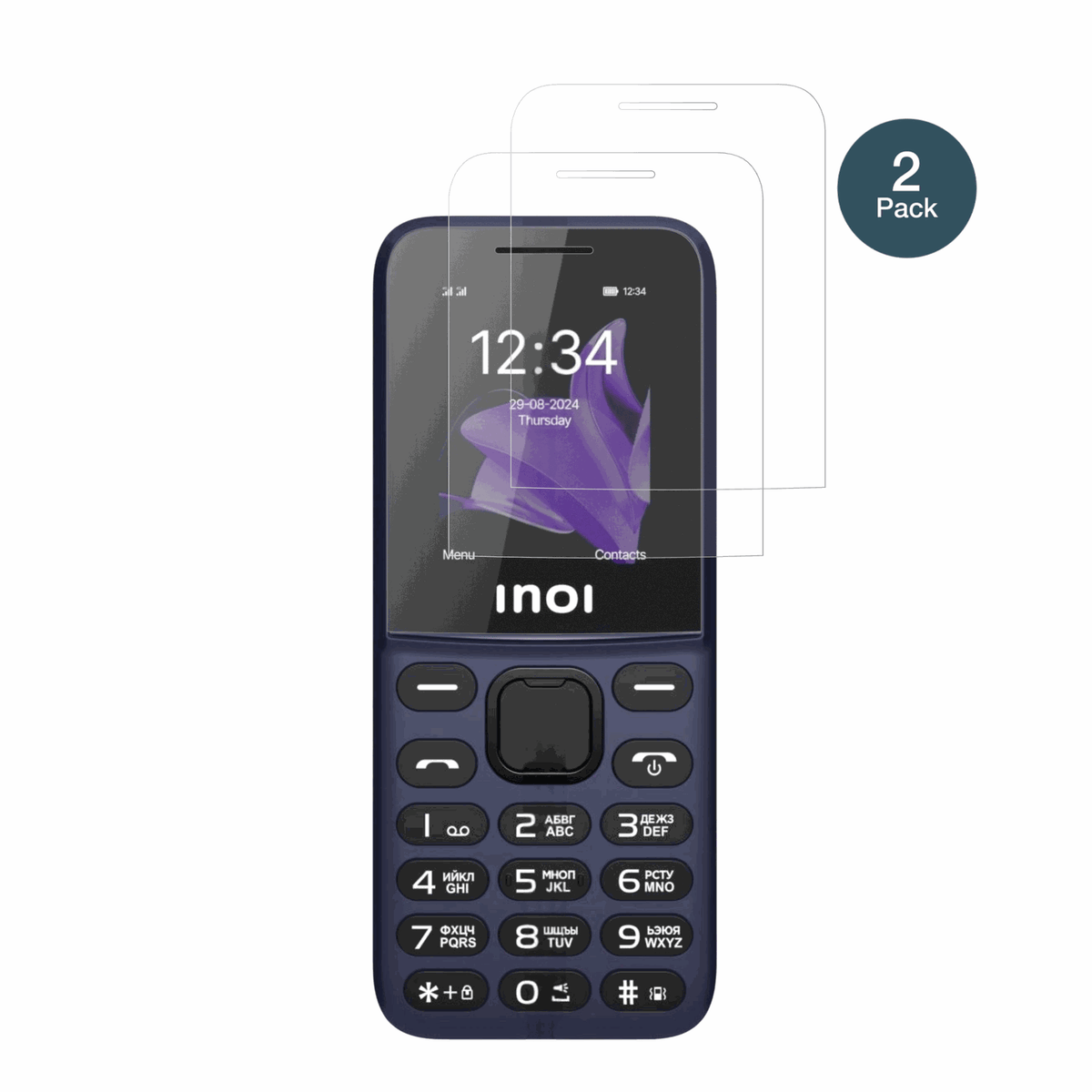 INOI101 Classic mit aufgebrachter dipos Panzerfolie, die lästige Fingerabdrücke minimiert