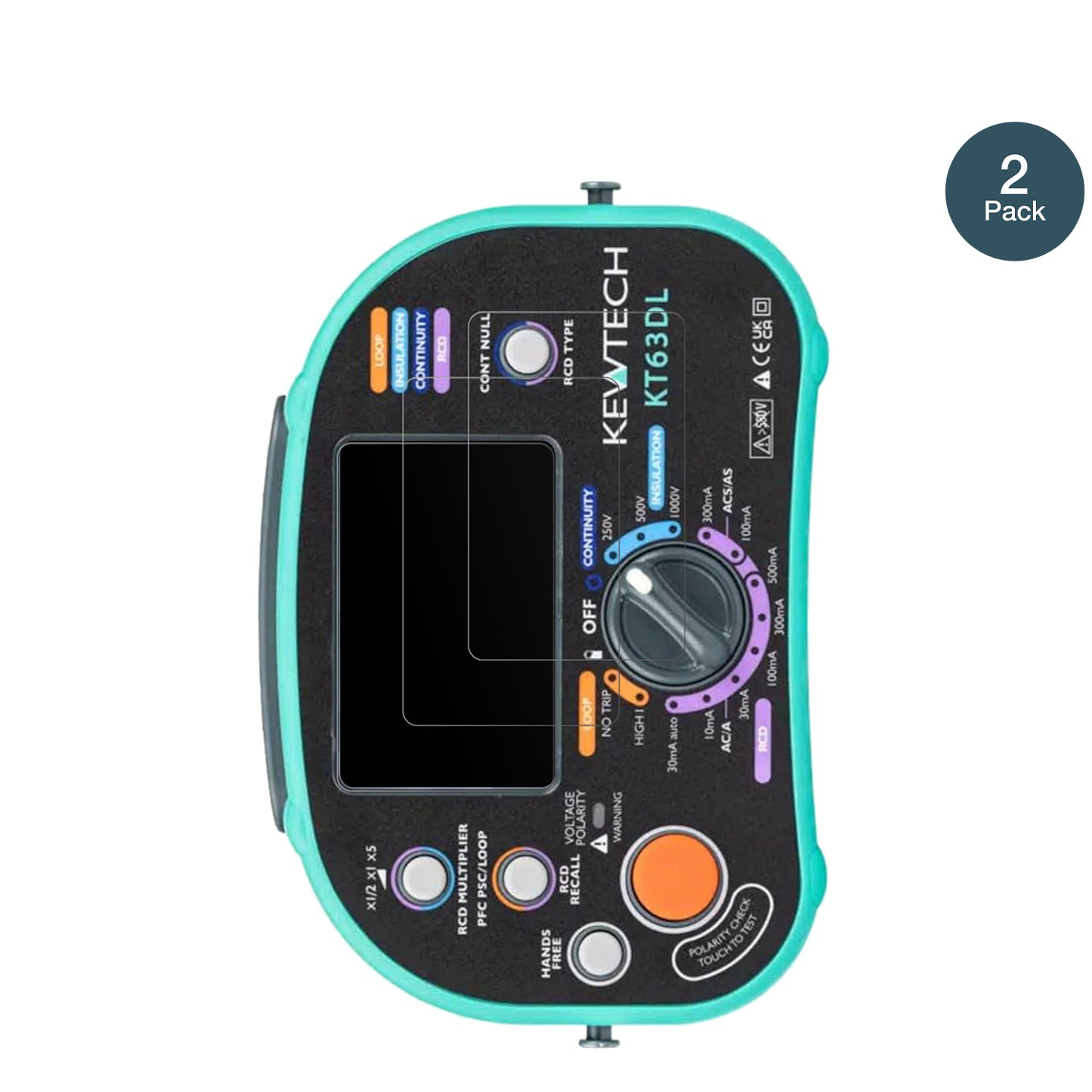 KewtechKT63DL mit aufgebrachter dipos Panzerfolie, die lästige Fingerabdrücke minimiert