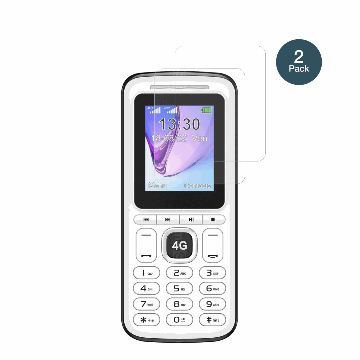 KonrowMoby 4G mit aufgebrachter dipos Panzerfolie, die lästige Fingerabdrücke minimiert