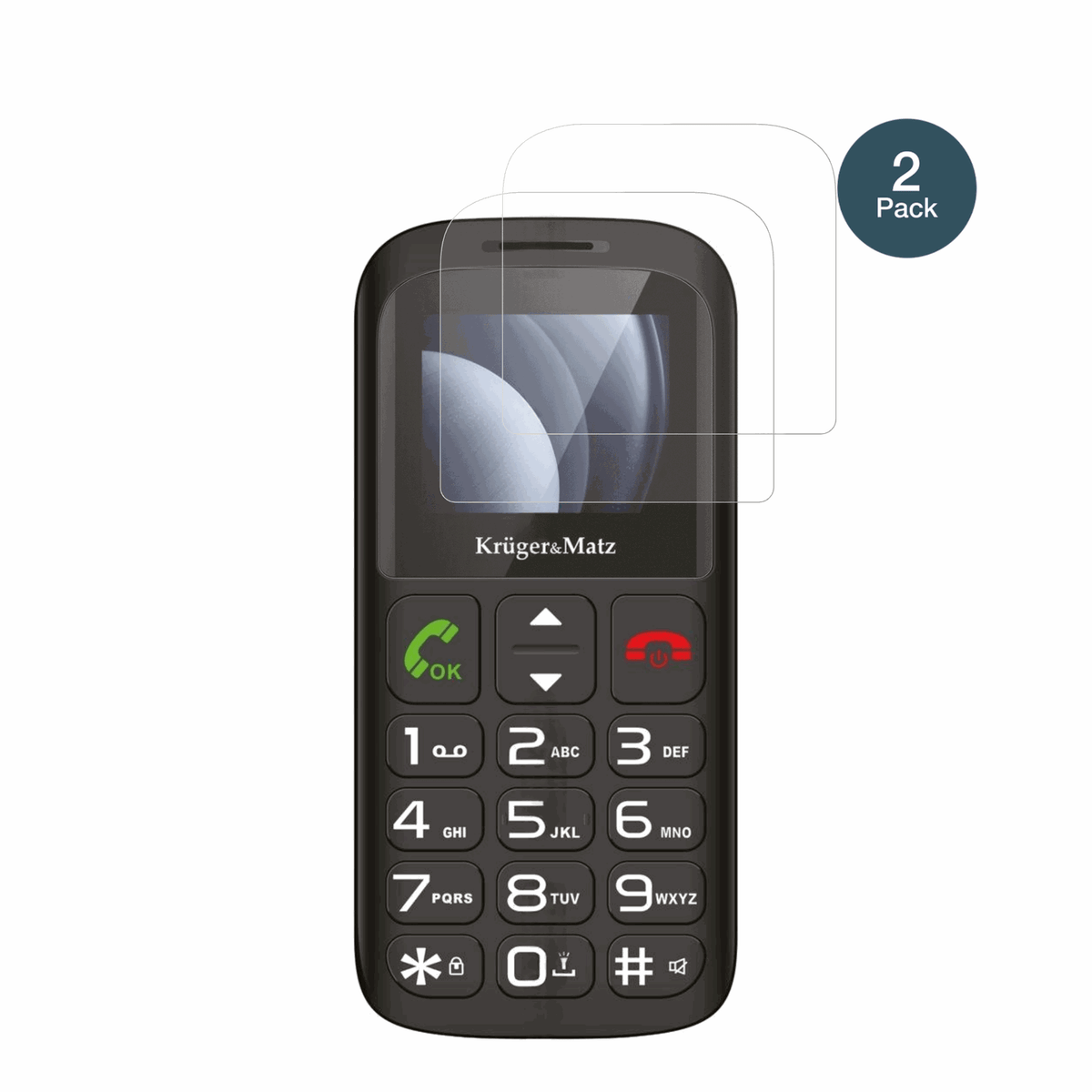 Kruger MatzSimple 923 mit aufgebrachter dipos Panzerfolie, die lästige Fingerabdrücke minimiert