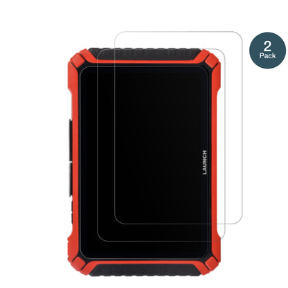 LaunchX-431 Pad IX mit aufgebrachter dipos Panzerfolie, die lästige Fingerabdrücke minimiert