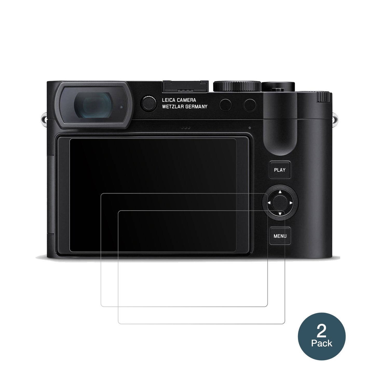 LeicaQ3 43 mit aufgebrachter dipos Panzerfolie, die lästige Fingerabdrücke minimiert