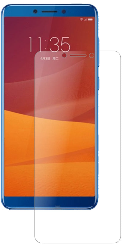 LenovoK5 (2018) mit aufgebrachter dipos Panzerfolie, die lästige Fingerabdrücke minimiert