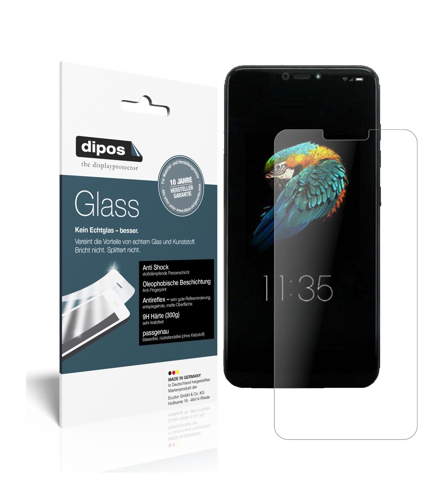 LenovoS5 Pro GT mit aufgebrachter dipos Panzerfolie, die lästige Fingerabdrücke minimiert