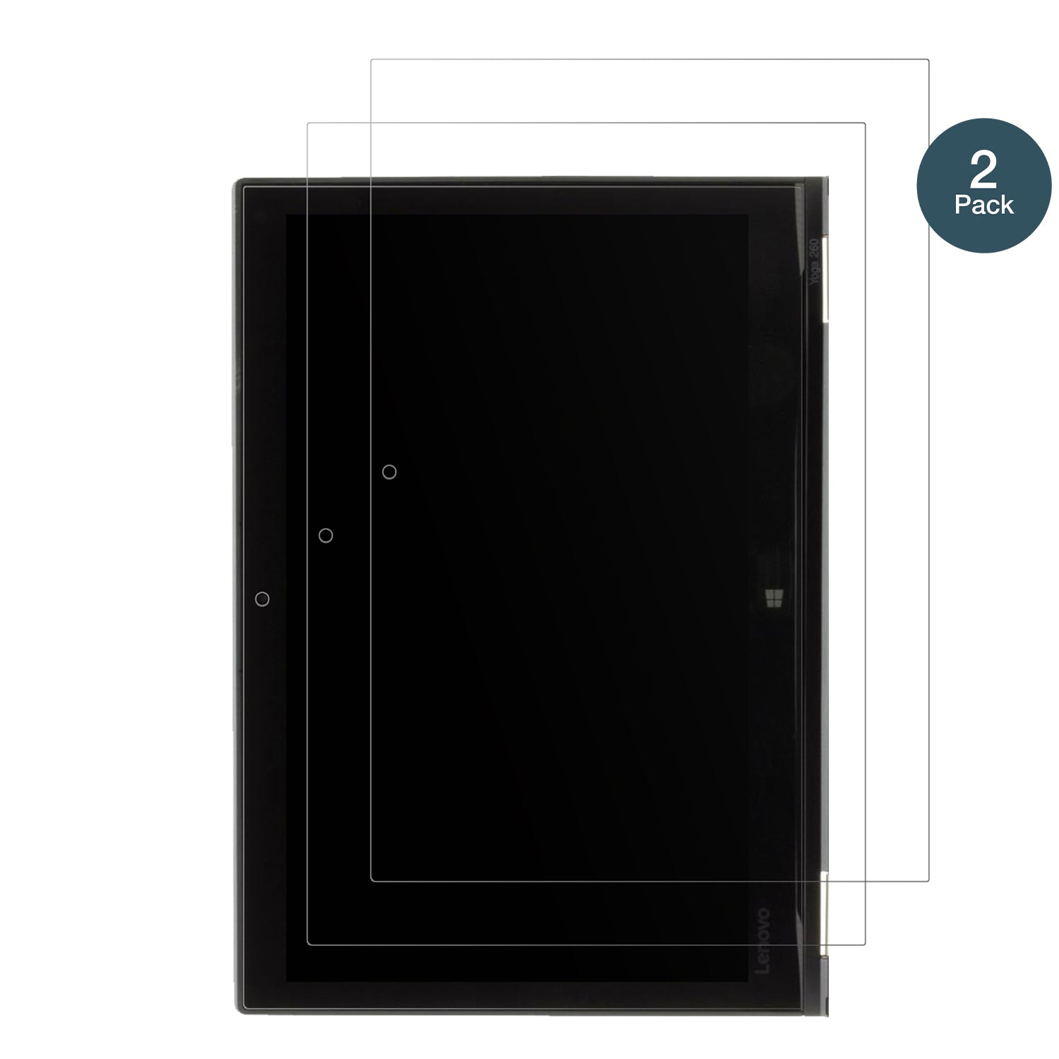 LenovoThinkpad Yoga 260 mit aufgebrachter dipos Panzerfolie, die lästige Fingerabdrücke minimiert