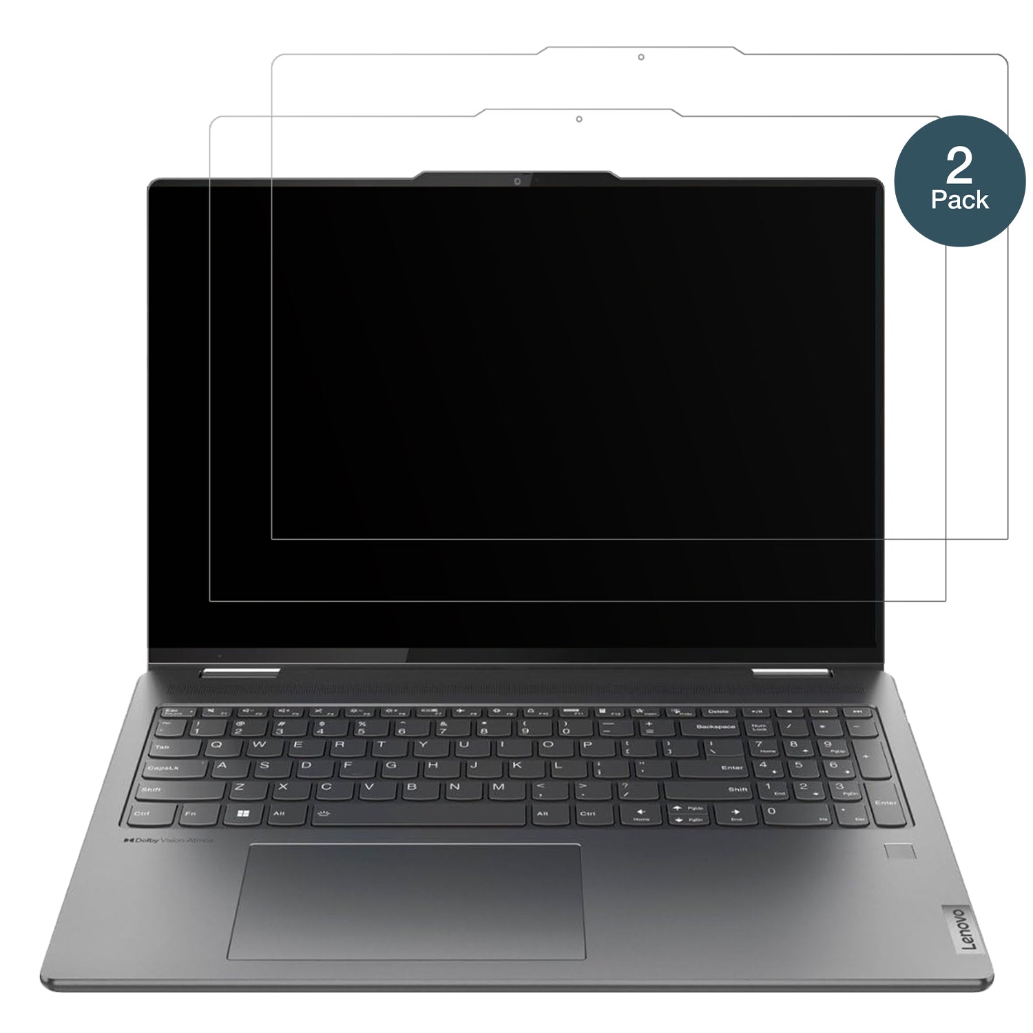 LenovoYoga 7i 10. Gen 16 Zoll mit aufgebrachter dipos Panzerfolie, die lästige Fingerabdrücke minimiert