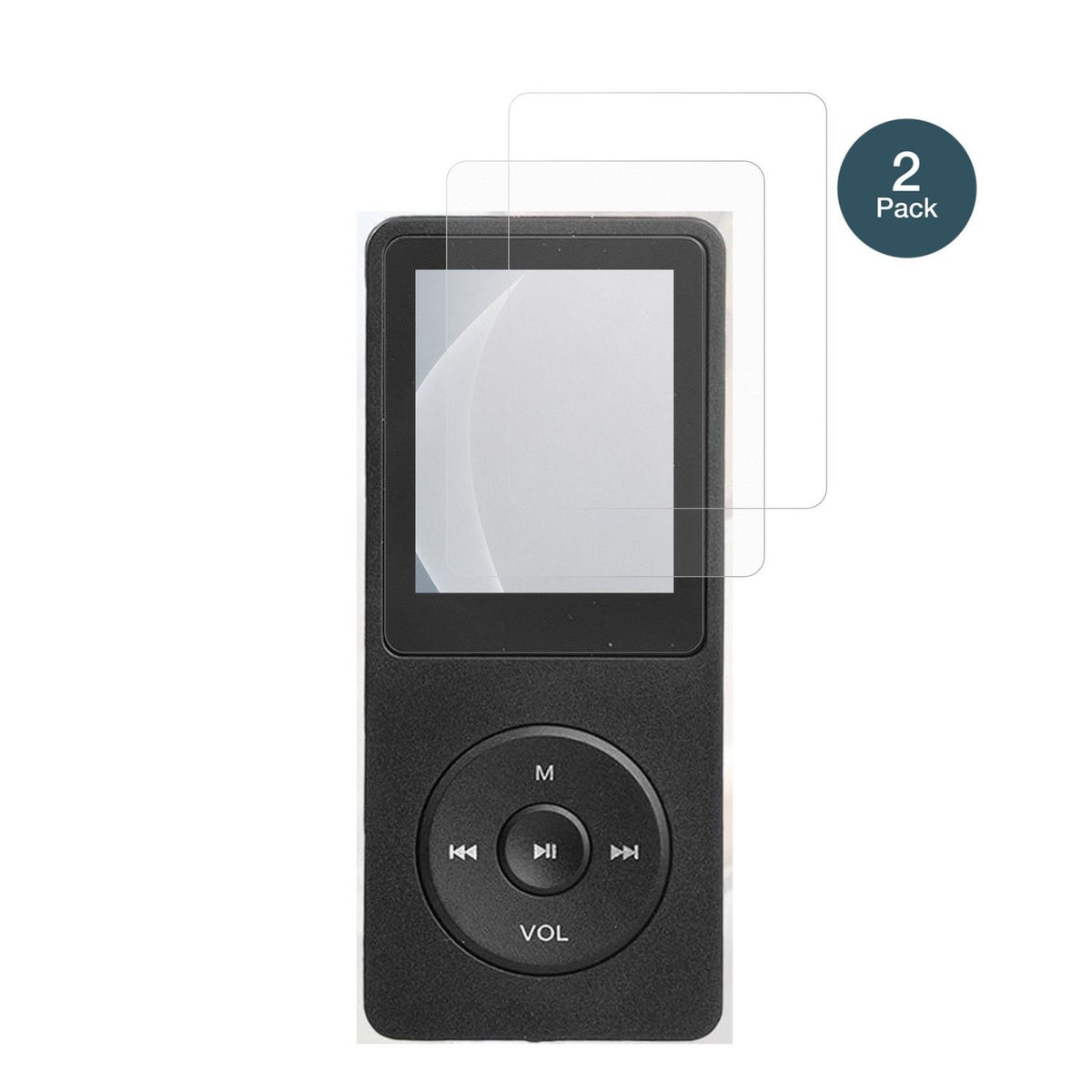 2x 9H Schutzfolie matt für LEVMEK GS-black mp3 Panzerfolie