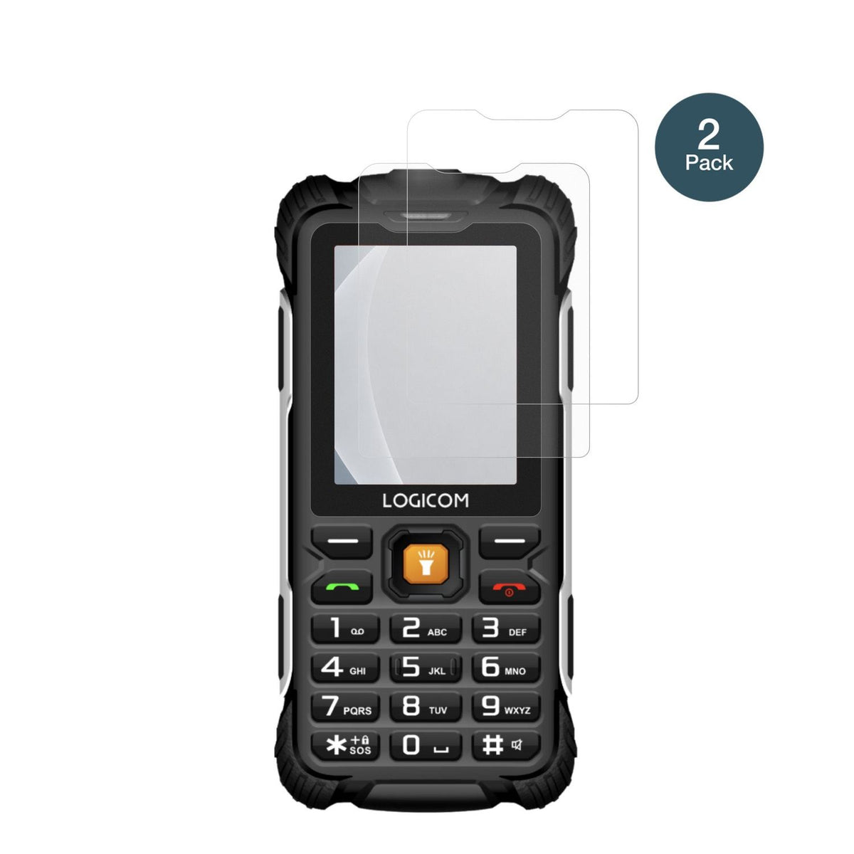 LogicomXtrem 60 mit aufgebrachter dipos Panzerfolie, die lästige Fingerabdrücke minimiert