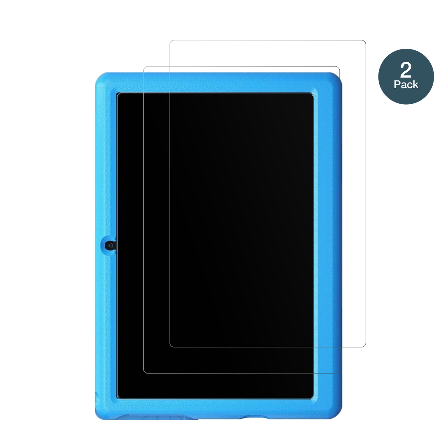 LvilleKinder Tablet mit aufgebrachter dipos Panzerfolie, die lästige Fingerabdrücke minimiert