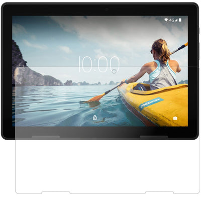 MedionLifetab P10710 mit aufgebrachter dipos Panzerfolie, die lästige Fingerabdrücke minimiert