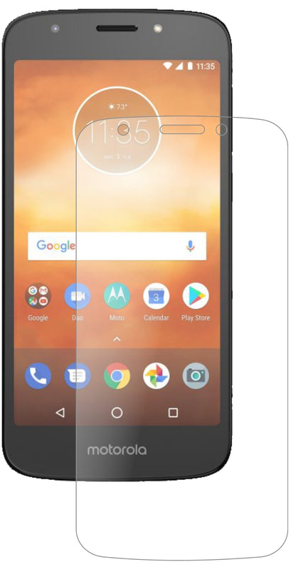 MotorolaMoto E5 Play Go mit aufgebrachter dipos Panzerfolie, die lästige Fingerabdrücke minimiert