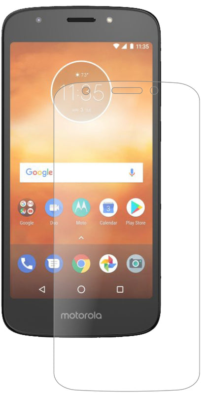 MotorolaMoto E5 Play MSM8917 mit aufgebrachter dipos Panzerfolie, die lästige Fingerabdrücke minimiert