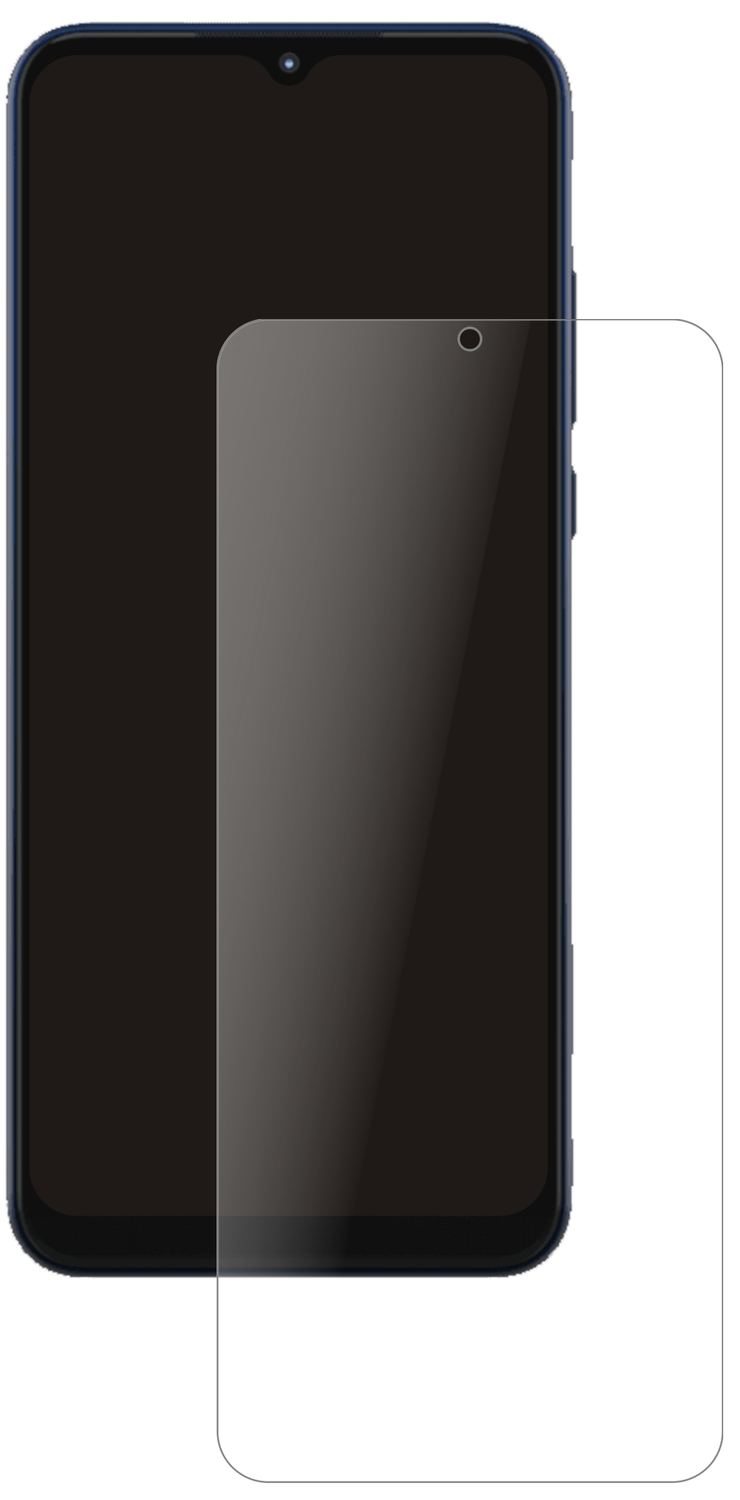 MotorolaMoto G Play (2021) mit aufgebrachter dipos Panzerfolie, die lästige Fingerabdrücke minimiert