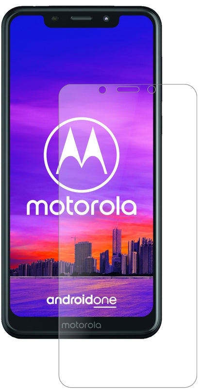 MotorolaOne mit aufgebrachter dipos Panzerfolie, die lästige Fingerabdrücke minimiert