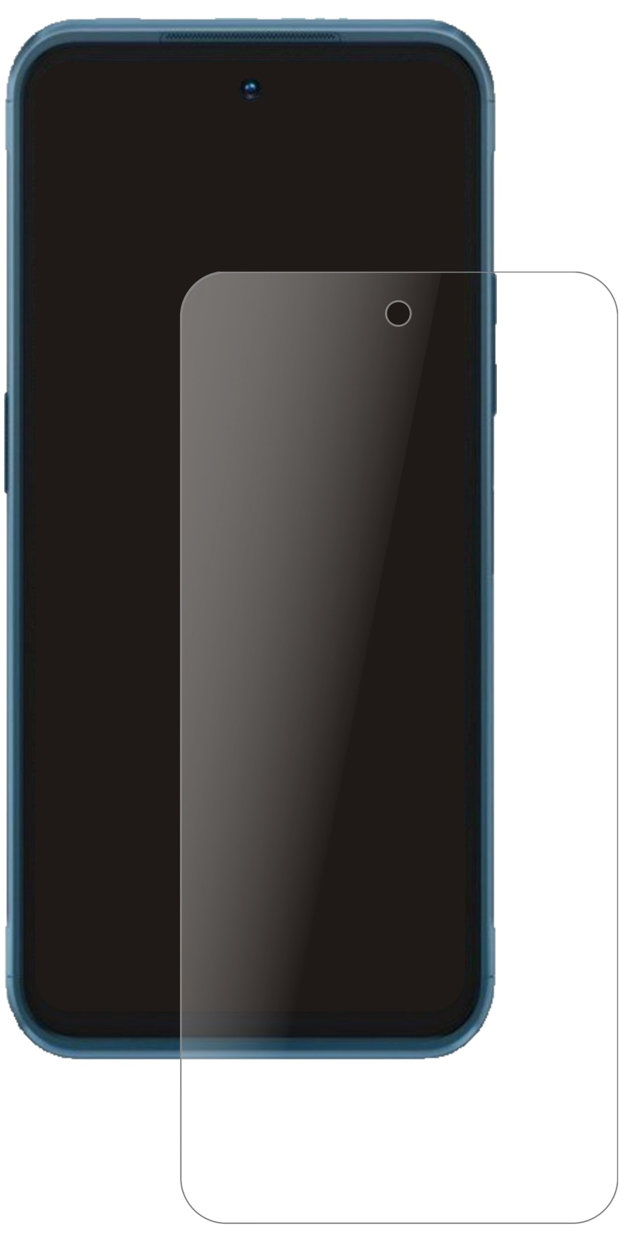 NokiaXR20 mit aufgebrachter dipos Panzerfolie, die lästige Fingerabdrücke minimiert