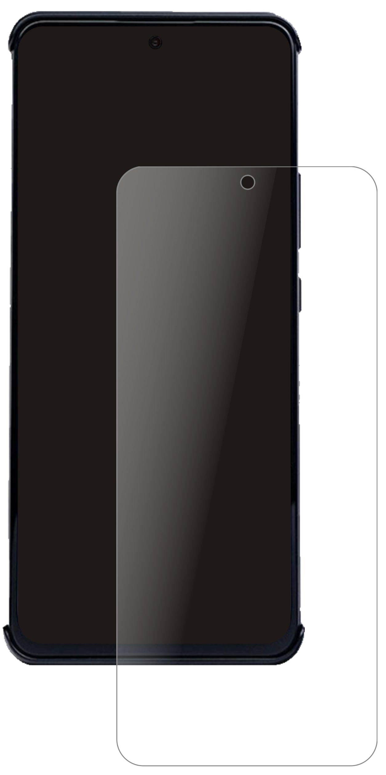 NubiaRed Magic 6R mit aufgebrachter dipos Panzerfolie, die lästige Fingerabdrücke minimiert