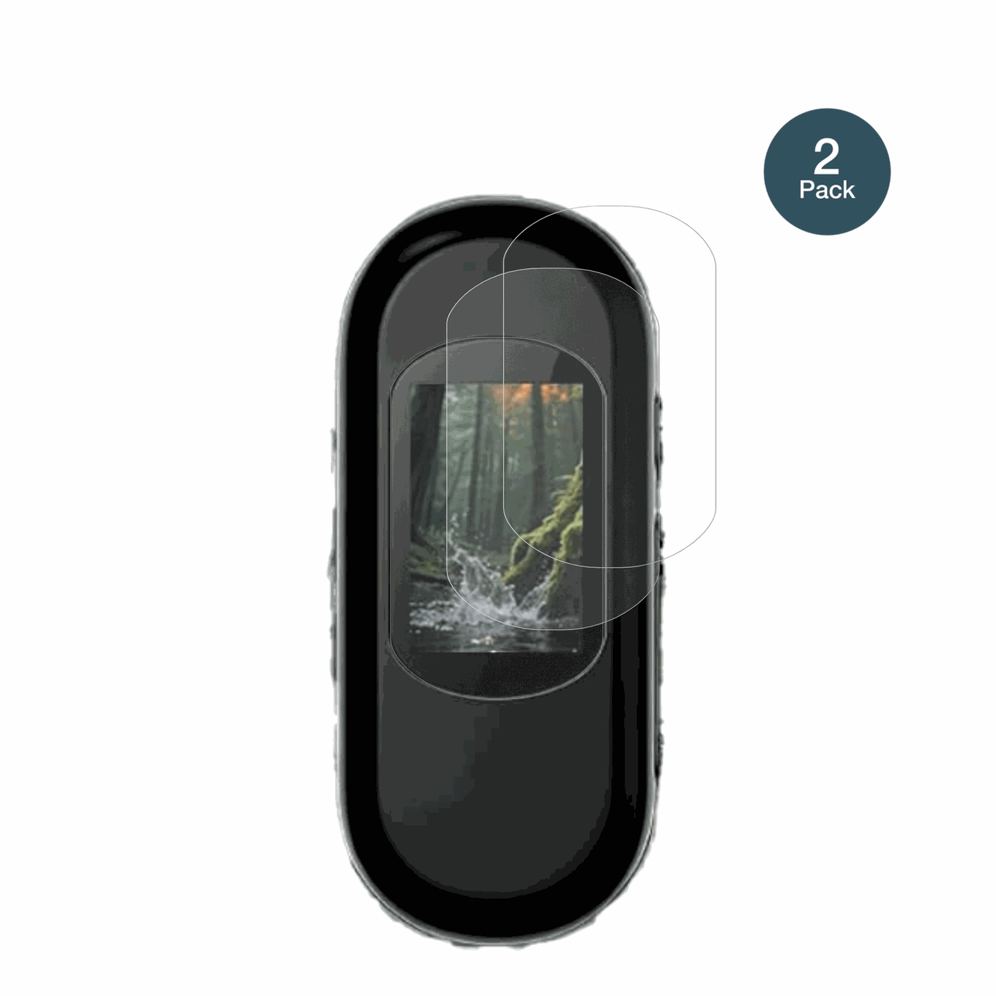 OBESTM25 Mini-Action mit aufgebrachter dipos Panzerfolie, die lästige Fingerabdrücke minimiert
