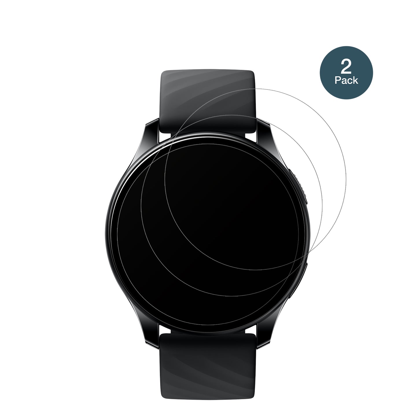 OnePlusNord Smartwatch mit aufgebrachter dipos Panzerfolie, die lästige Fingerabdrücke minimiert