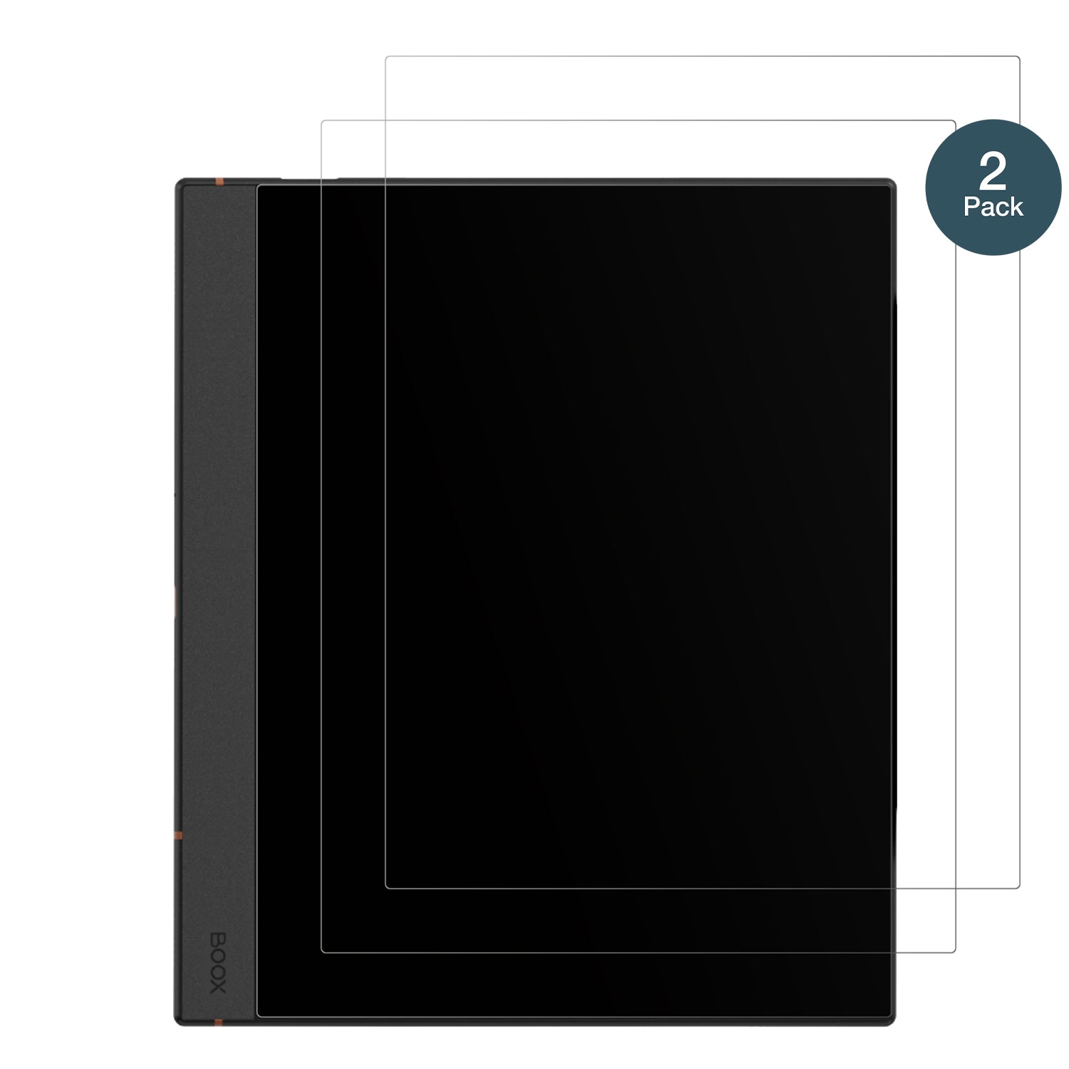 OnyxBoox Note Air 4 C mit aufgebrachter dipos Panzerfolie, die lästige Fingerabdrücke minimiert
