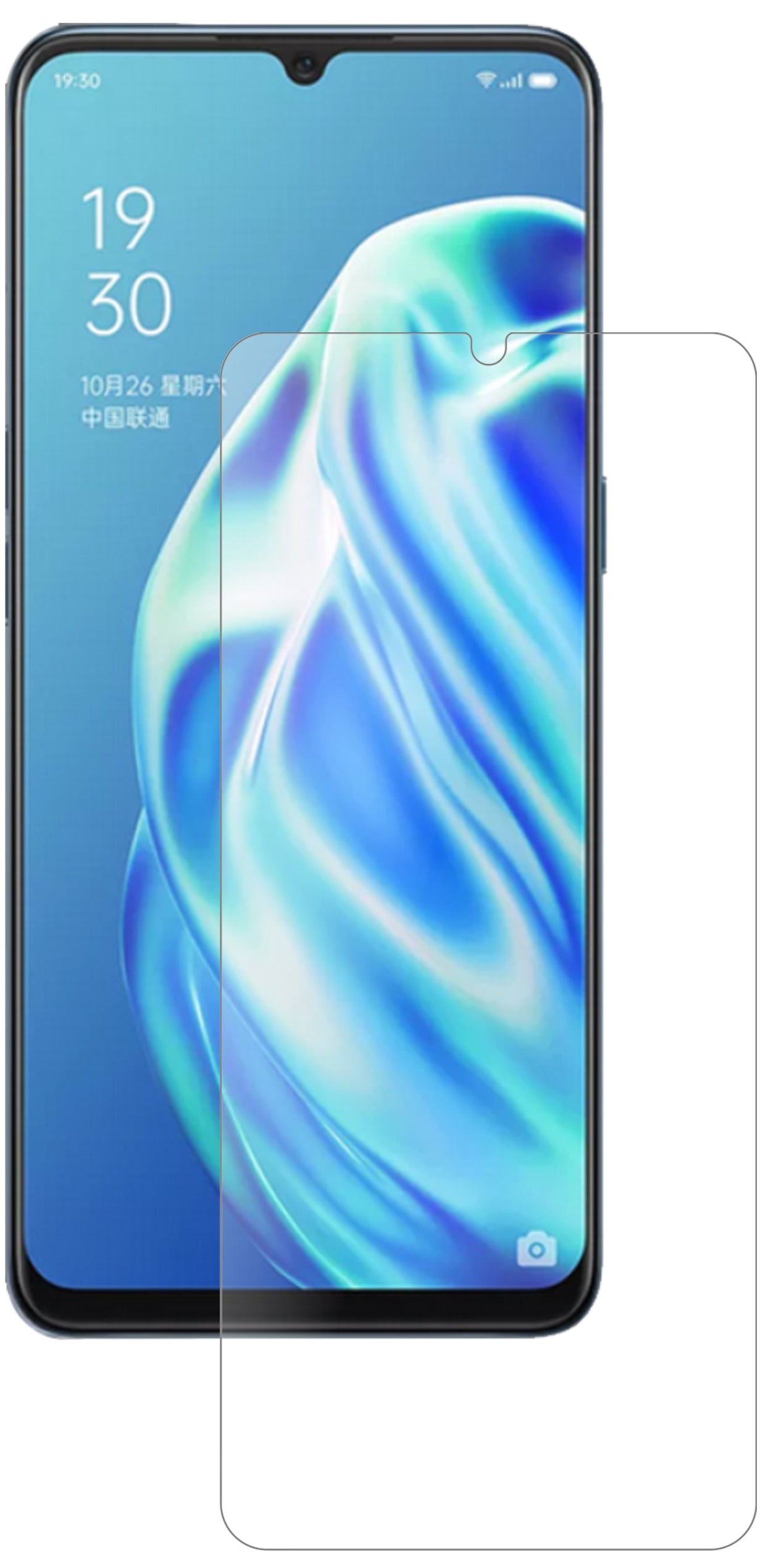 OppoA91 mit aufgebrachter dipos Panzerfolie, die lästige Fingerabdrücke minimiert