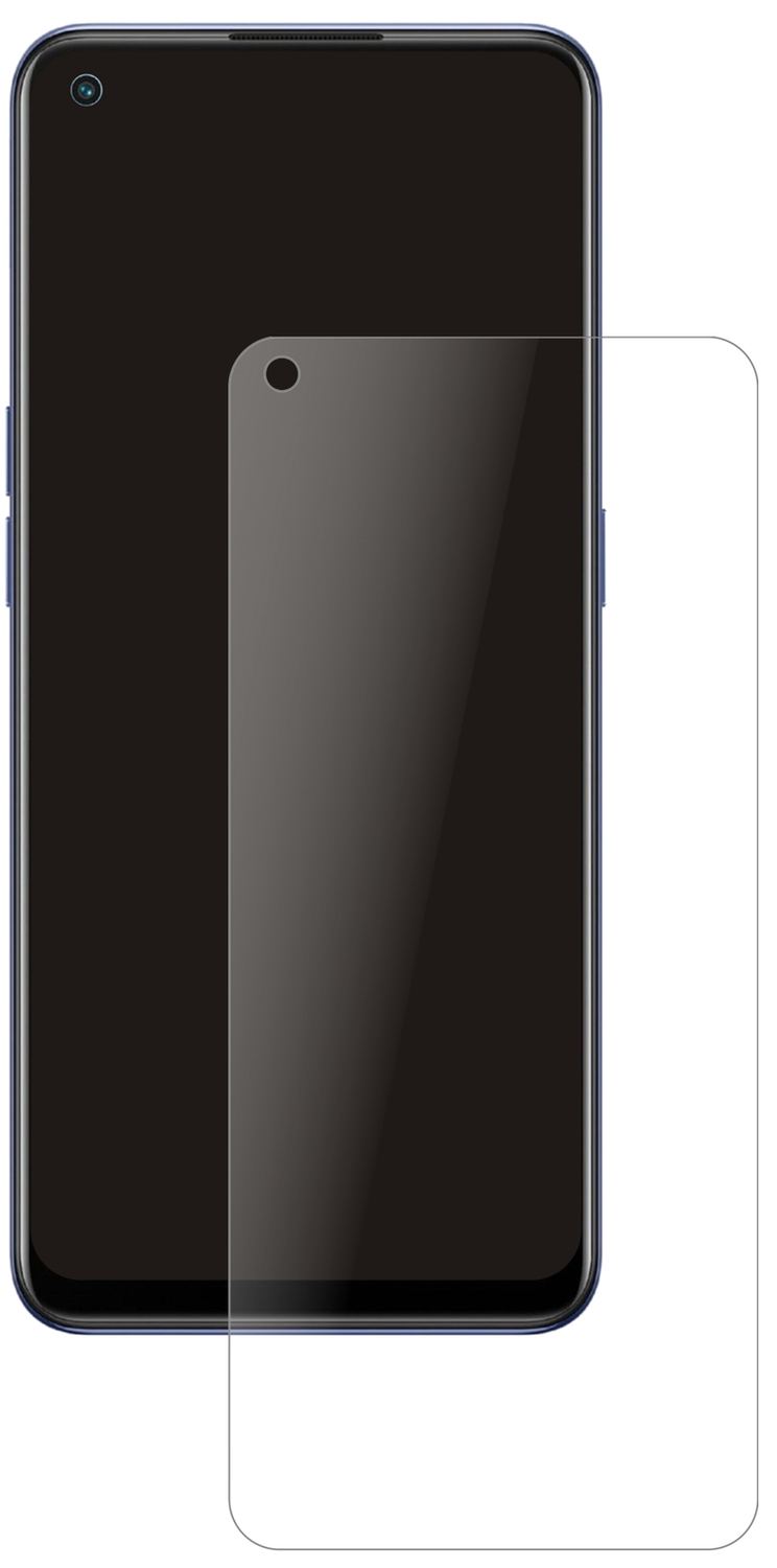 OppoFind X5 Lite mit aufgebrachter dipos Panzerfolie, die lästige Fingerabdrücke minimiert