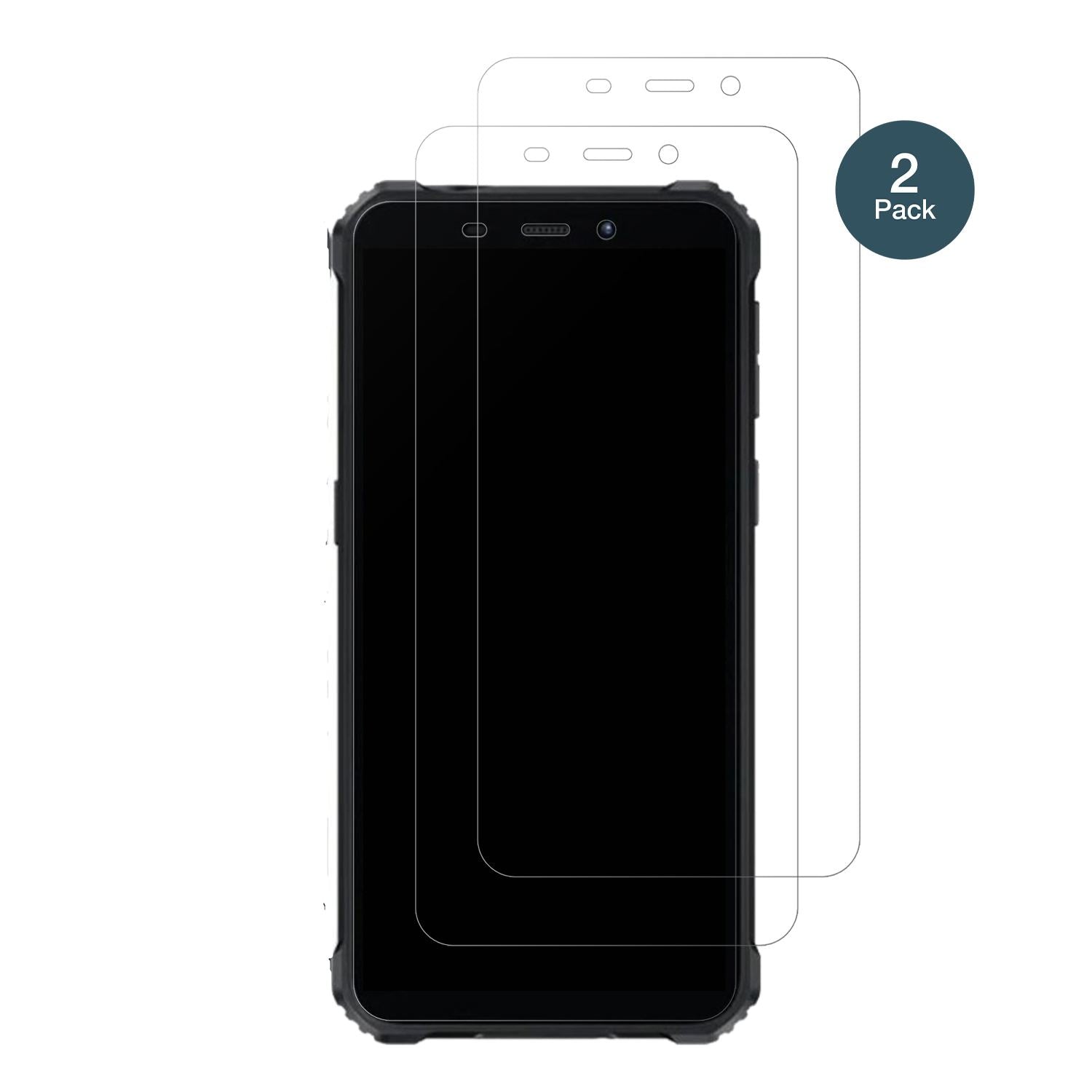 OukitelG3 Outdoor mit aufgebrachter dipos Panzerfolie, die lästige Fingerabdrücke minimiert
