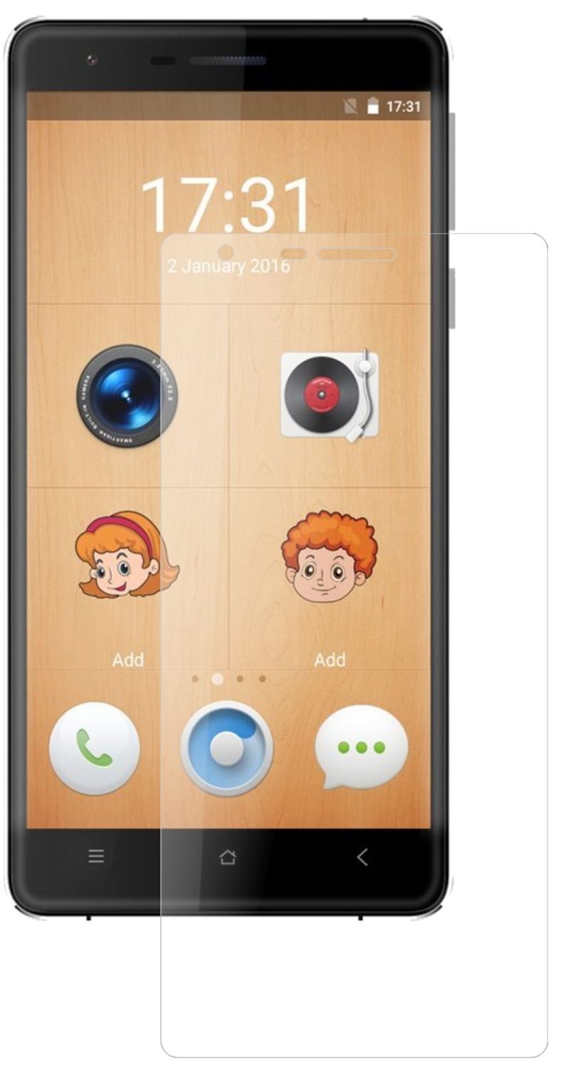 OukitelK4000 Lite mit aufgebrachter dipos Panzerfolie, die lästige Fingerabdrücke minimiert
