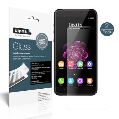 OukitelU20 Plus mit aufgebrachter dipos Panzerfolie, die lästige Fingerabdrücke minimiert
