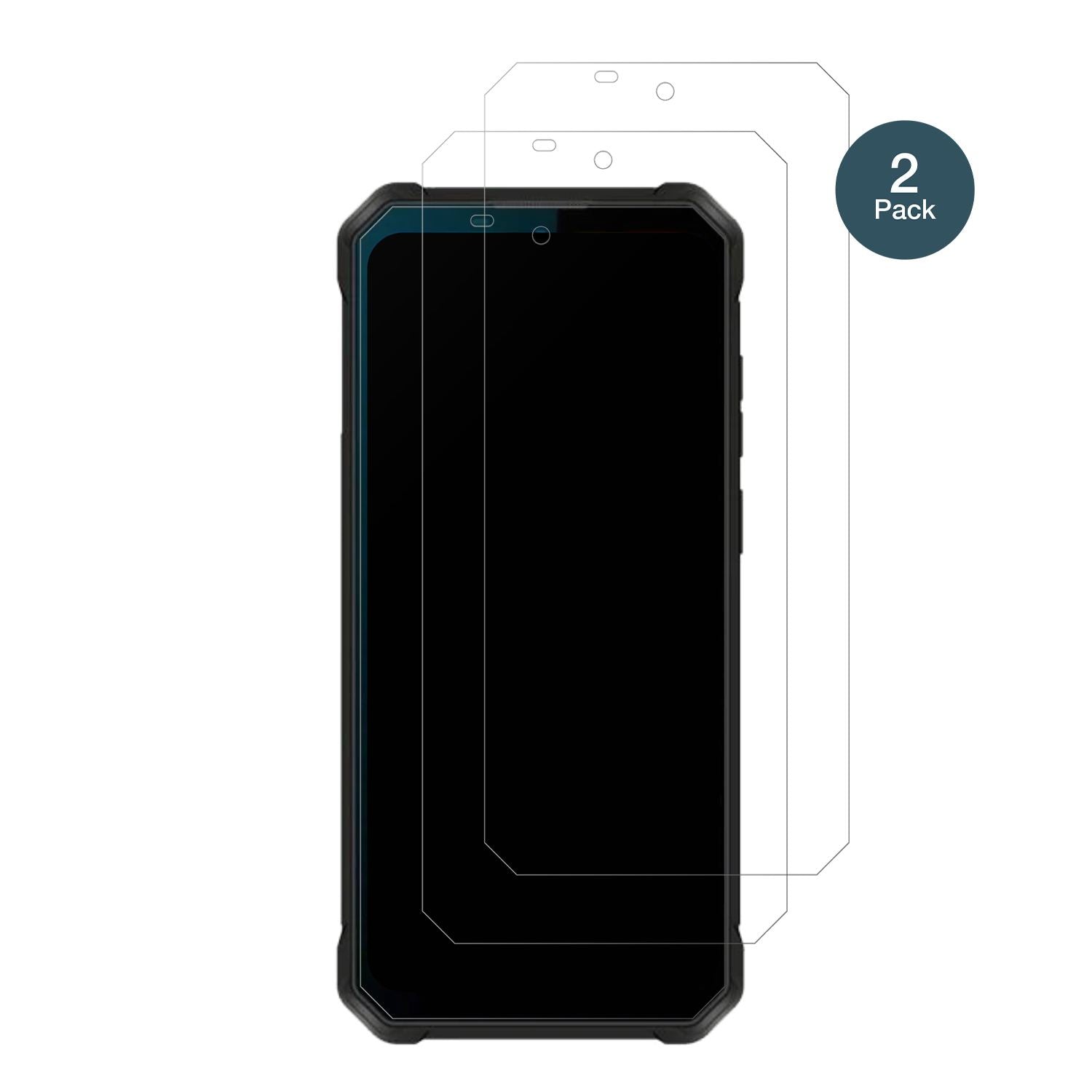 OukitelWP53 Pro mit aufgebrachter dipos Panzerfolie, die lästige Fingerabdrücke minimiert