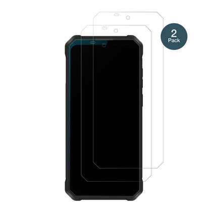OukitelWP53 Pro mit aufgebrachter dipos Panzerfolie, die lästige Fingerabdrücke minimiert
