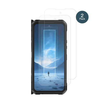 OukitelWP61 Ti mit aufgebrachter dipos Panzerfolie, die lästige Fingerabdrücke minimiert