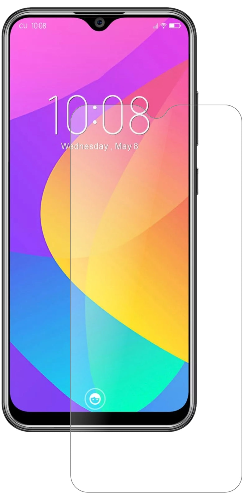 OukitelY4800 mit aufgebrachter dipos Panzerfolie, die lästige Fingerabdrücke minimiert