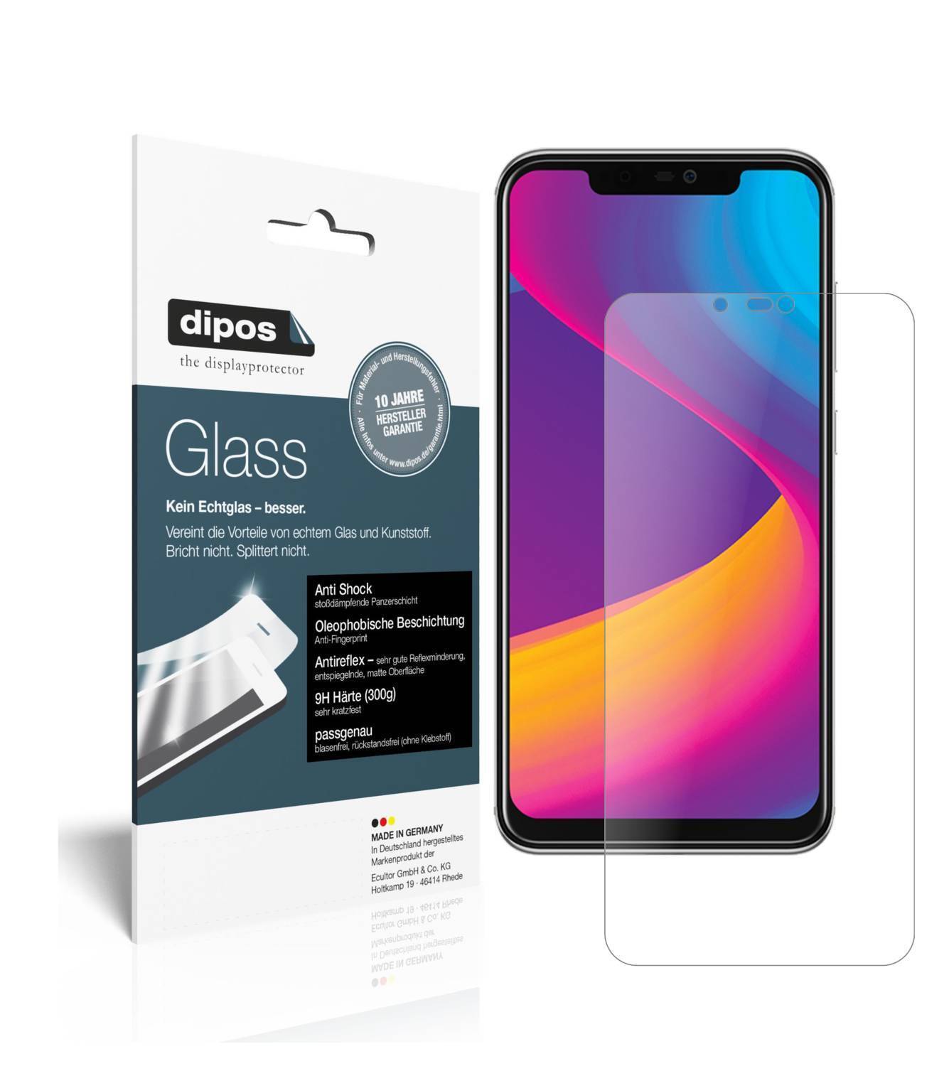 PanasonicEluga X1 Pro mit aufgebrachter dipos Panzerfolie, die lästige Fingerabdrücke minimiert