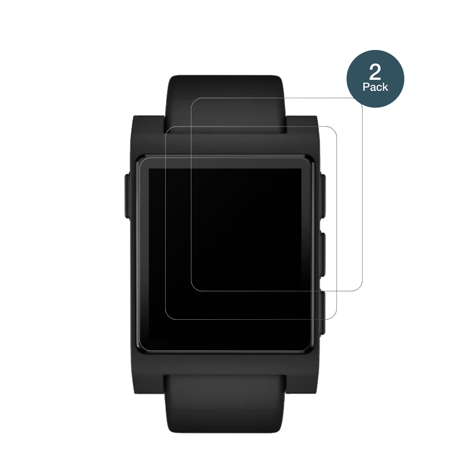 PebbleCore 2 Duo mit aufgebrachter dipos Panzerfolie, die lästige Fingerabdrücke minimiert