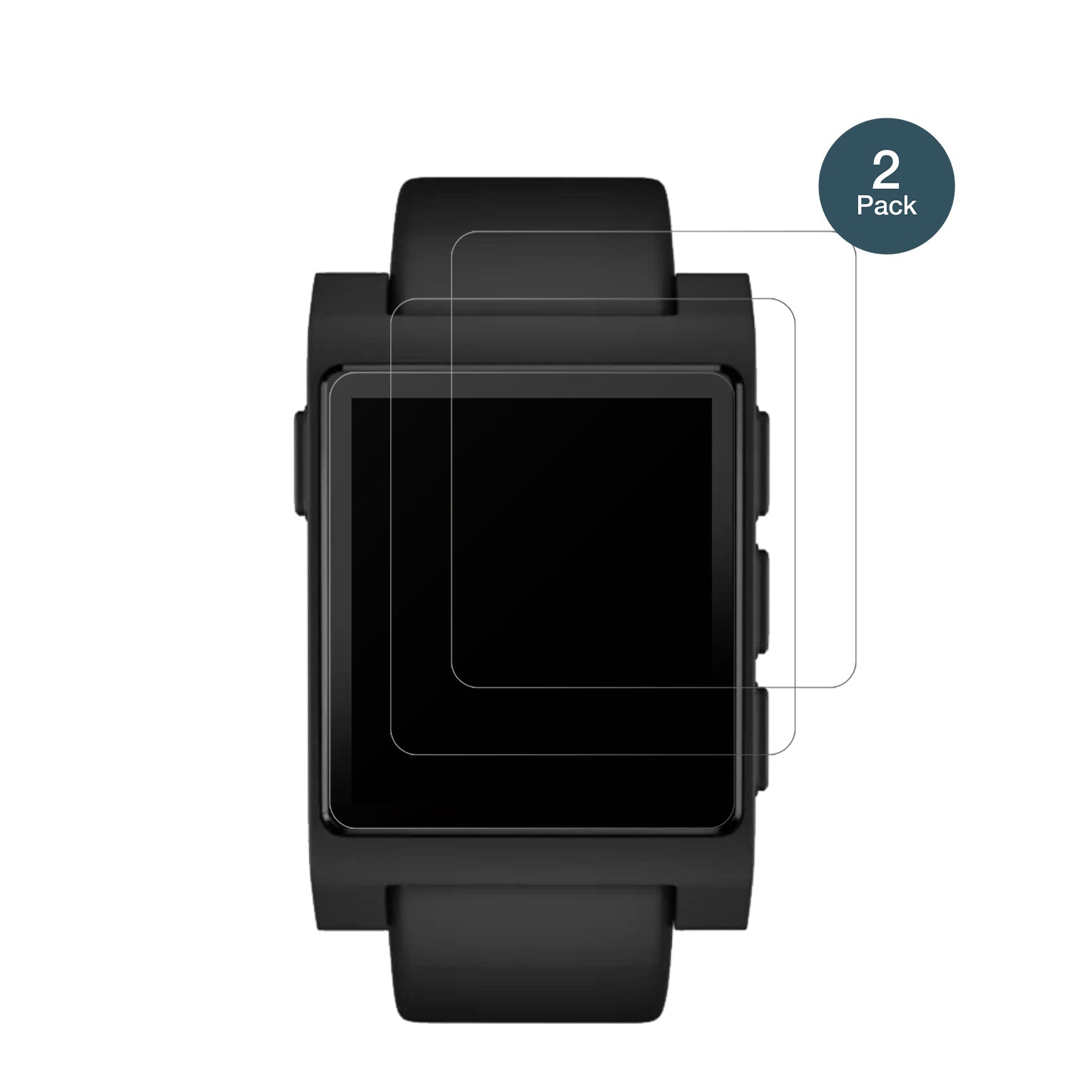 PebbleCore 2 Duo mit aufgebrachter dipos Panzerfolie, die lästige Fingerabdrücke minimiert