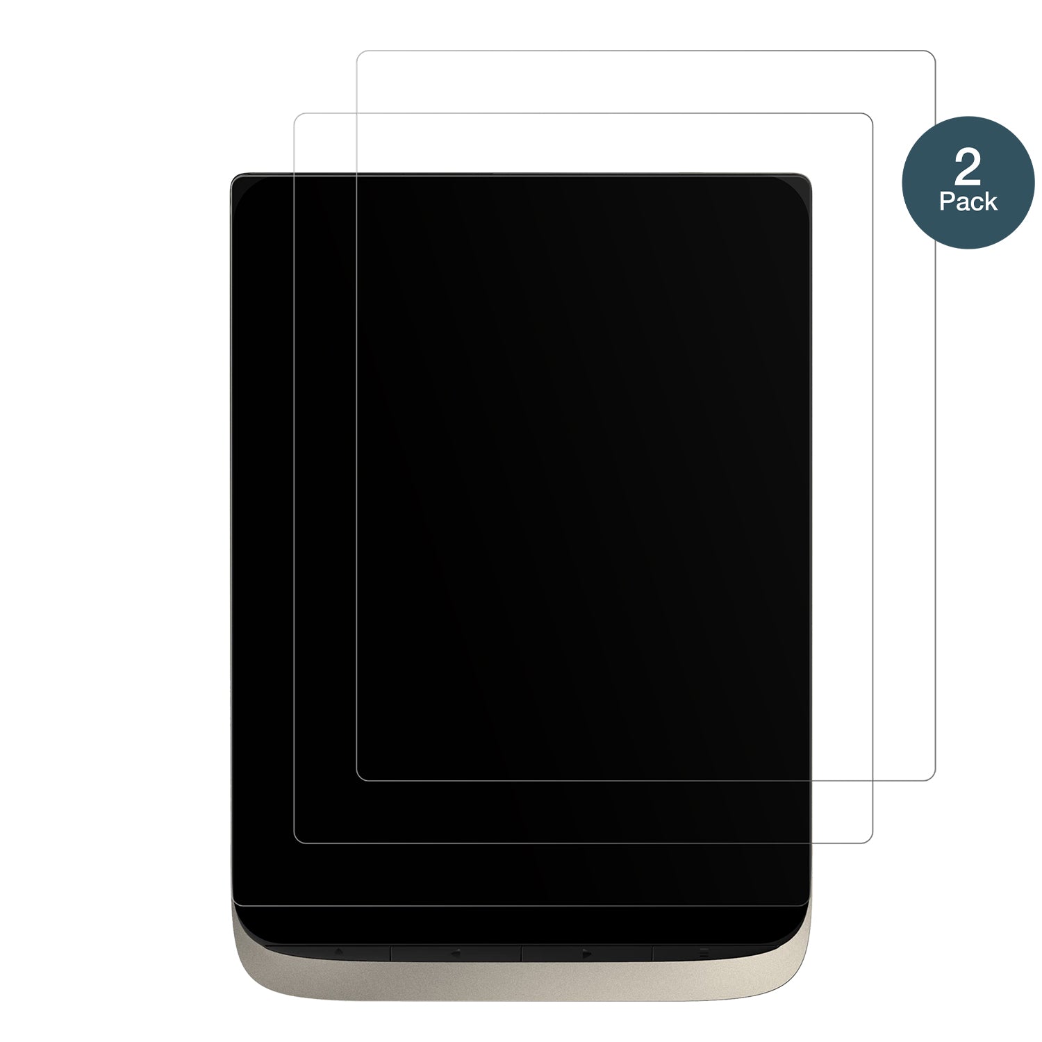 PocketBookInkPad Color 3 mit aufgebrachter dipos Panzerfolie, die lästige Fingerabdrücke minimiert