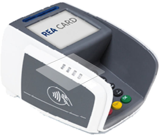 REA CARDT7 pro touch mit aufgebrachter dipos Panzerfolie, die lästige Fingerabdrücke minimiert