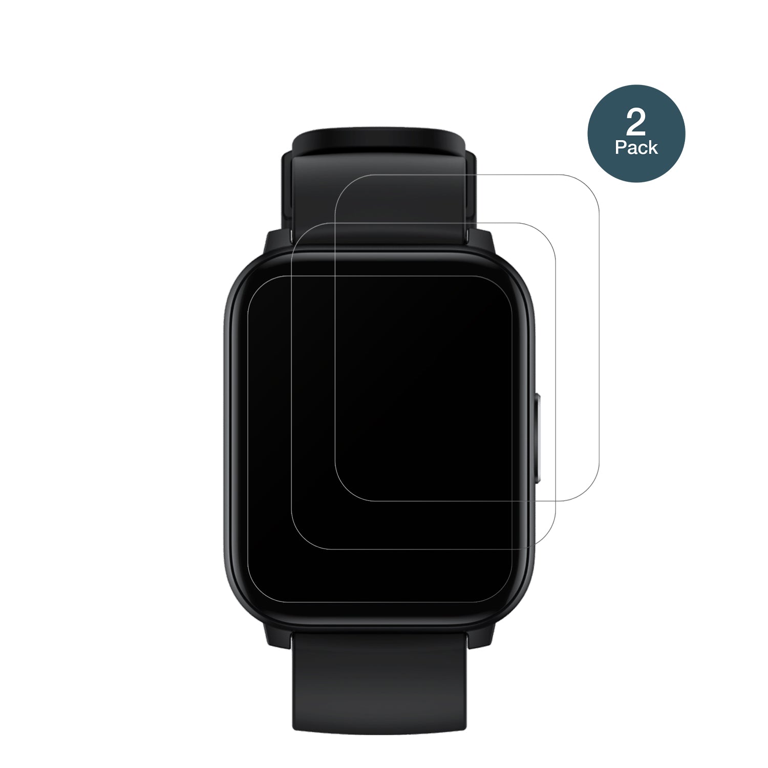 RealmeWatch S100 mit aufgebrachter dipos Panzerfolie, die lästige Fingerabdrücke minimiert