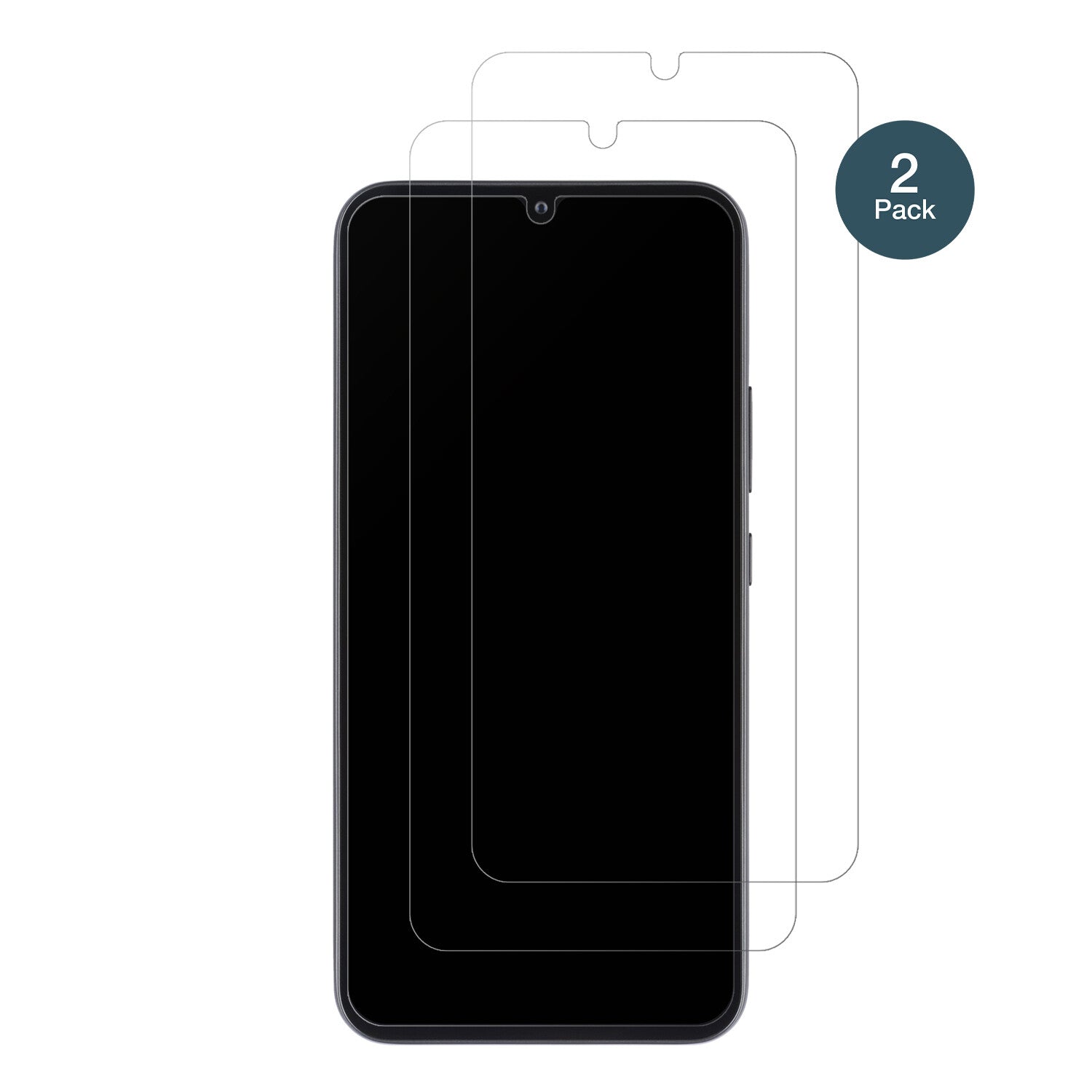 SamsungGalaxy A34 5G mit aufgebrachter dipos Panzerfolie, die lästige Fingerabdrücke minimiert
