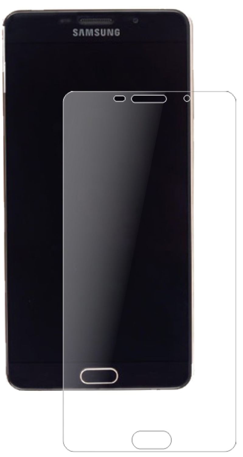 SamsungGalaxy A9 Pro (SM-A9100) mit aufgebrachter dipos Panzerfolie, die lästige Fingerabdrücke minimiert