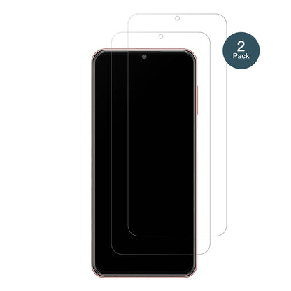 SamsungGalaxy M13 4G mit aufgebrachter dipos Panzerfolie, die lästige Fingerabdrücke minimiert