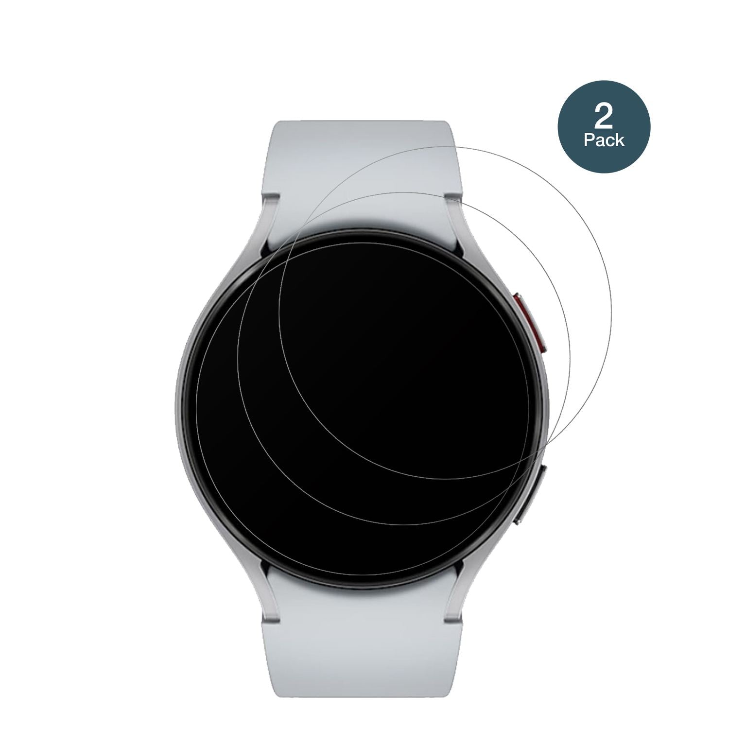 SamsungGalaxy Watch 6 47mm mit aufgebrachter dipos Panzerfolie, die lästige Fingerabdrücke minimiert
