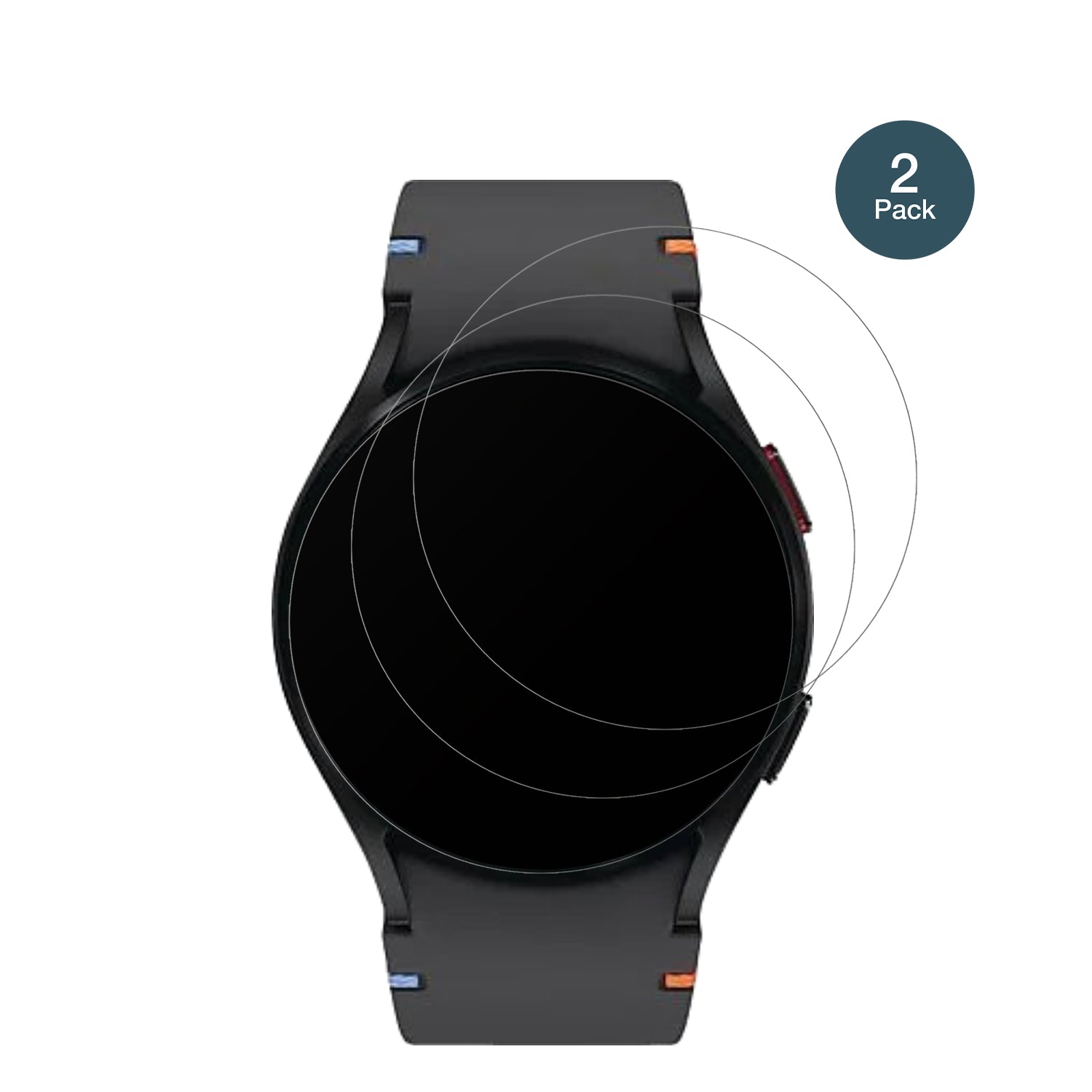 SamsungGalaxy Watch FE 40mm mit aufgebrachter dipos Panzerfolie, die lästige Fingerabdrücke minimiert