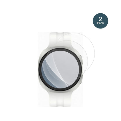 SamsungGalaxy Watch9 40mm mit aufgebrachter dipos Panzerfolie, die lästige Fingerabdrücke minimiert