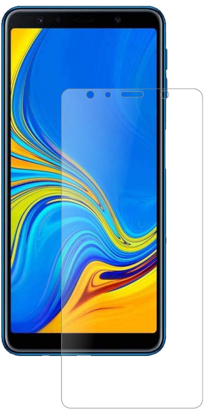 SamsungJ4 Core (2018) mit aufgebrachter dipos Panzerfolie, die lästige Fingerabdrücke minimiert
