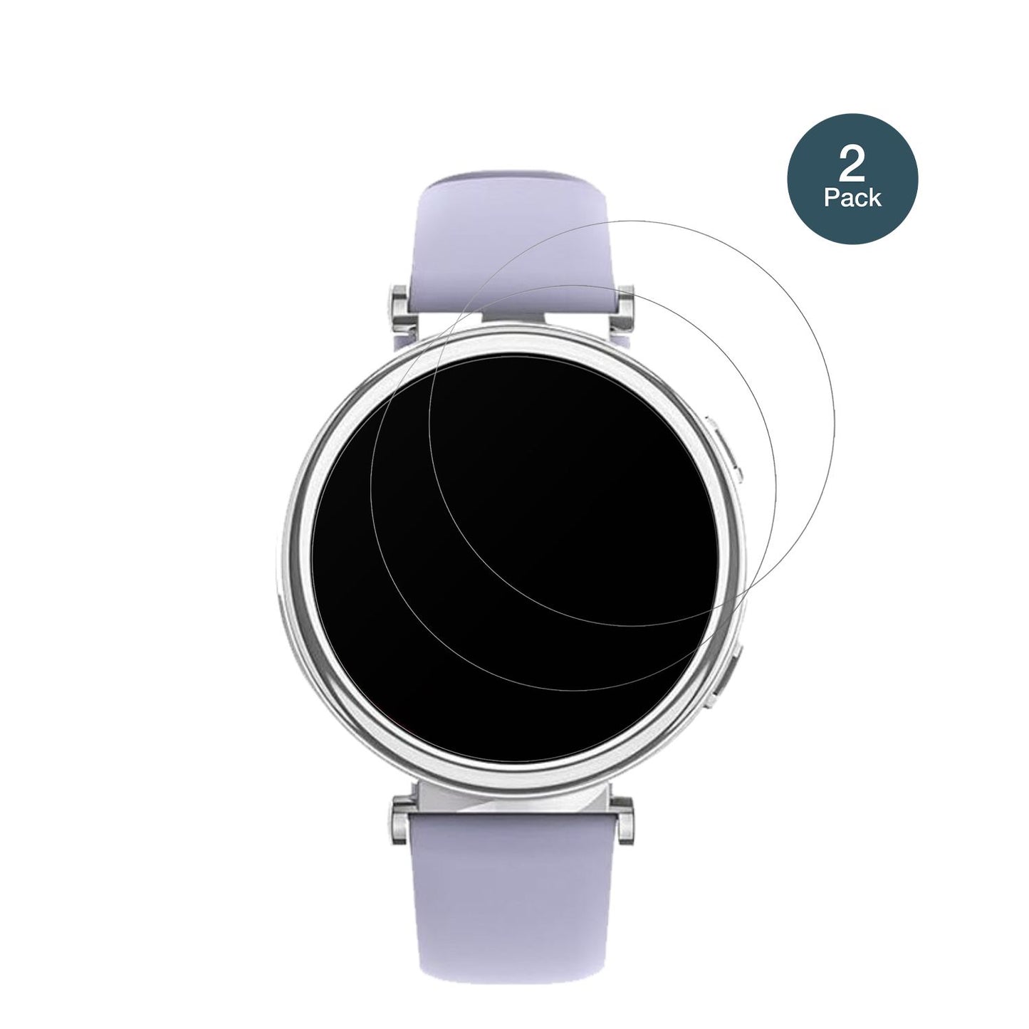 Sanorum1.27 Zoll Smartwatch mit aufgebrachter dipos Panzerfolie, die lästige Fingerabdrücke minimiert