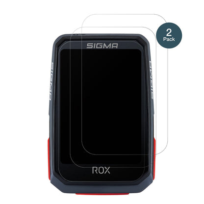 SIGMASport Rox 4.0 mit aufgebrachter dipos Panzerfolie, die lästige Fingerabdrücke minimiert