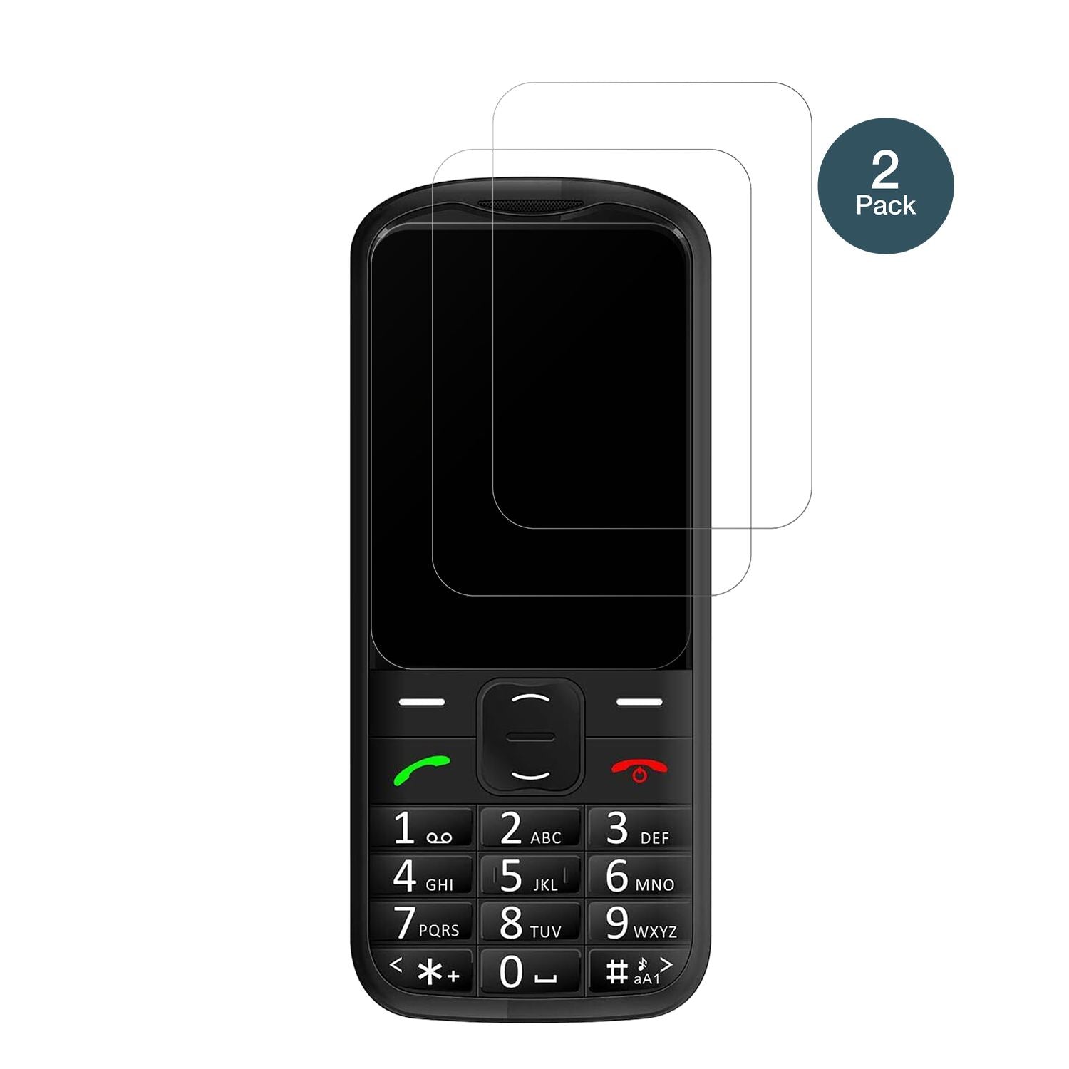 Simvalley MobileSeniorenhandy mit aufgebrachter dipos Panzerfolie, die lästige Fingerabdrücke minimiert