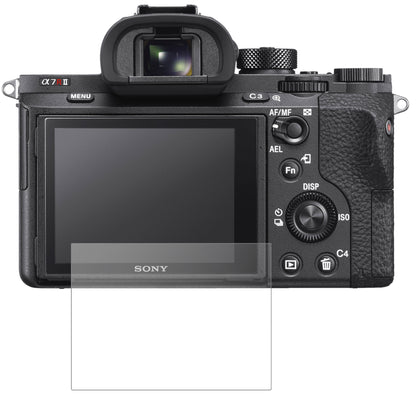 SonyAlpha 7R II mit aufgebrachter dipos Panzerfolie, die lästige Fingerabdrücke minimiert