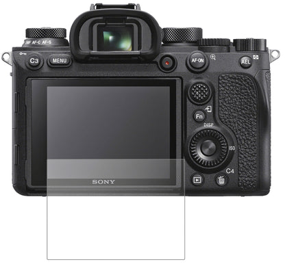 SonyAlpha 7R III mit aufgebrachter dipos Panzerfolie, die lästige Fingerabdrücke minimiert